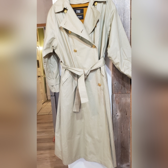 Vintage London Fog Women Size 14 Trench Coat,removable Wool Blend Liner,belted, - Picture 1 of 4